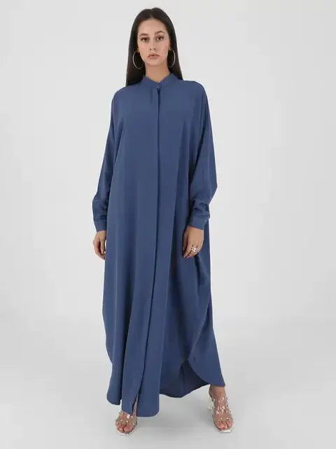 Elegant Single-Breasted Islamic Gowns