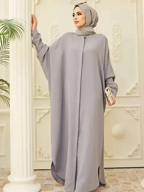 Elegant Single-Breasted Islamic Gowns