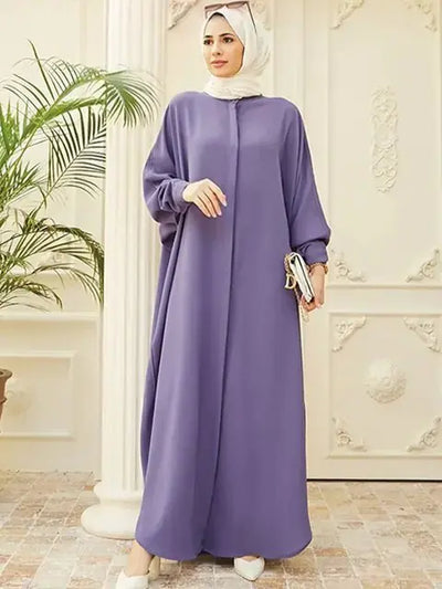 Elegant Single-Breasted Islamic Gowns