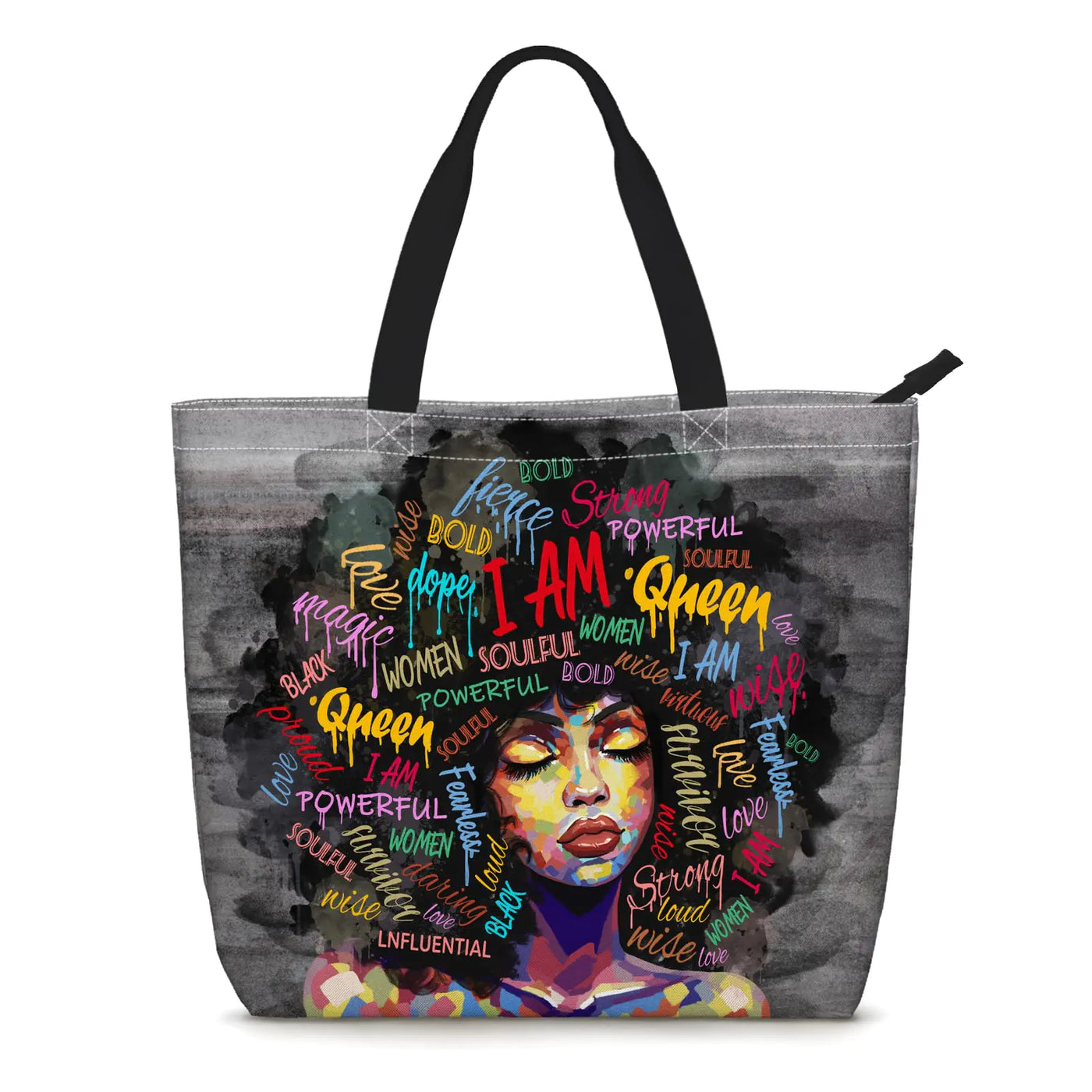 Black Girl Magic Polyester Tote