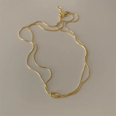 Golden Titanium Steel Chain Gift Set