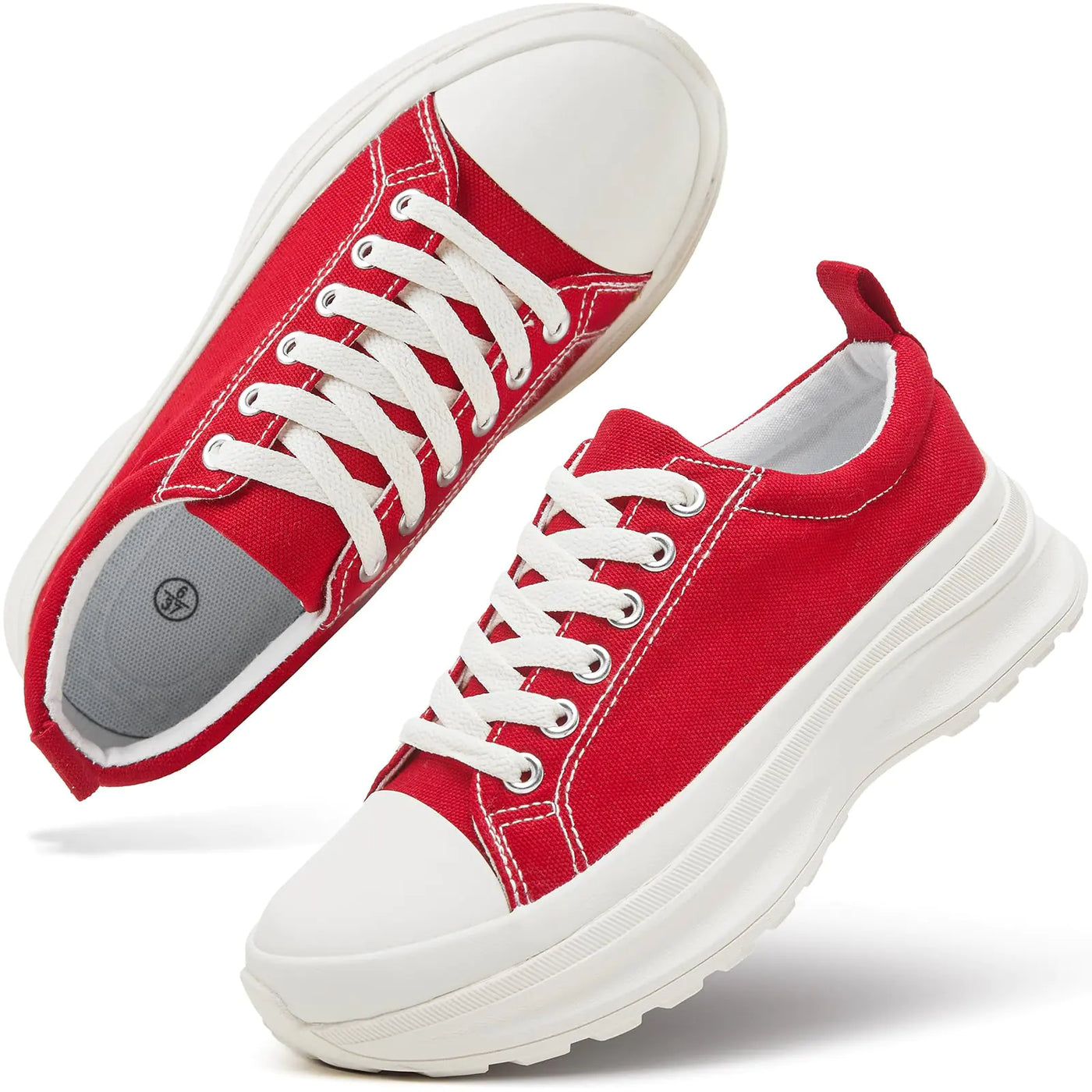 Elevate Canvas Platform Sneakers for Women