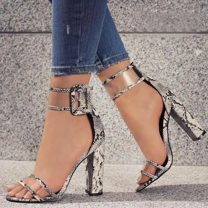 Ladies' Elegant Hollow High Heel Sandals