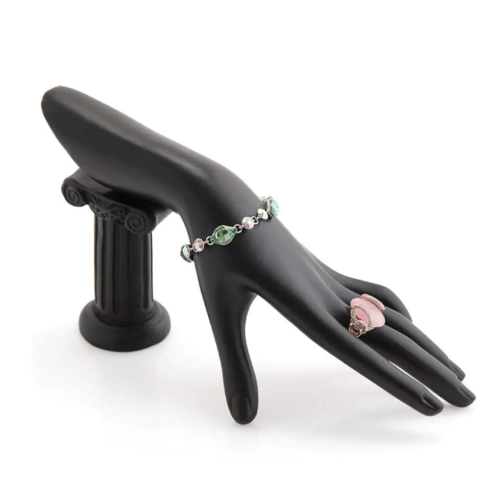 Elegant Black Resin Jewelry Hand Display Stand