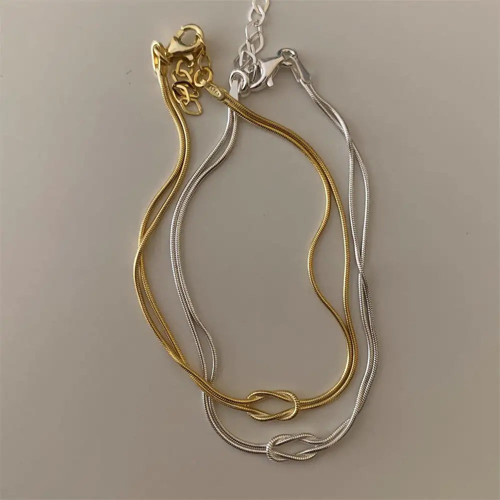 Golden Titanium Steel Chain Gift Set